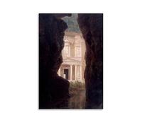 Frederic Edwin Church Works《El Khasné, Petra》Printing Posters Aesthetic Canvas Wall Art Prints Modern Room Decoration for Household Space 20x30inch(50x75cm)