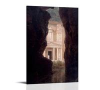 Frederic Edwin Church Works《El Khasné, Petra》Printing Posters Versatile Canvas Print Wall Art Paintings Home Decor for Living Room Bedroom 16x24inch(40x60cm)