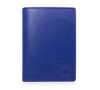 Frédéric Johns Men's Large Genuine Leather Wallet - RFID Protection - Large Size - Stylish & Durable - Gift Idea, Plain Blue, Taille unique, Classic