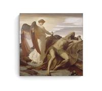 Frederic Leighton Artwork【Elijah in The Wilderness】Poster Picture Print Canvas Wall Paint Arts Decor Modern Home Artworks Gift Idea 24x24inch(60x60cm)