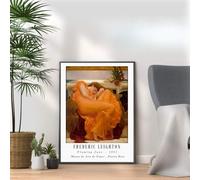 Frederic Leighton - Flaming June - 1895 print, Famous classic paintings, Iconic painters art work, A4 / A3 Home Decoration Wall Art Deco, Frame options available (A4 Print Only)