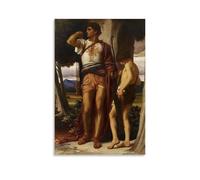 Frederic Leighton Outstanding Works Poster Jonathan's Token to David Canvas Wall Art Decorative Bedroom Modern Home Print Picture Artworkss 24x36inch(60x90cm)