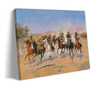 Frederic Remingtón Outstanding Works Poster Dash for The Timber Artworks Canvas Room Aesthetic Wall Art Prints Home Modern Decor 08x12inch(20x30cm)