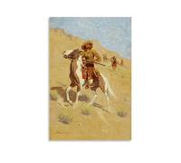 Frederic Remingtôn Outstanding Works Poster Scout Painting On Canvas Wall Art Scroll Picture Print Living Room Walls Decor Homes 16x24inch(40x60cm)