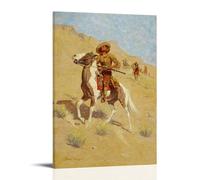 Frederic Remingtôn Outstanding Works Poster Scout Painting On Canvas Wall Art Scroll Picture Print Living Room Walls Decor Homes 24x36inch(60x90cm)