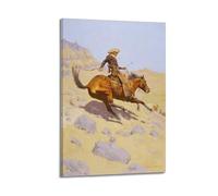 Frederic Rémington，The Cowboy Canvas Print Wall Decor 08x12inch