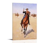 Frederic Rémington Works《The Cowboy -2》Printing Posters Modern Home Canvas Wall Decor Printed Art Picture for Bedroom Living Space 12x18inch(30x45cm)