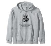 Frederick Douglass A Man's Rights Rest in Three Boxes Zip Hoodie