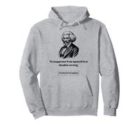Frederick Douglass To Suppress Free Speech Is a Double Wrong Pullover Hoodie