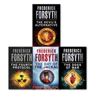 Frederick Forsyth Collection 4 Books Set, (Day of the Jackal, Dogs of War, Devils Alternative & Fourth Protocol)