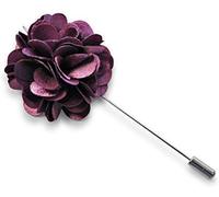 Frederick Thomas Dark Pink Red Rose Coloured Lapel Pin Wedding Formal Business Accessories (Purple)