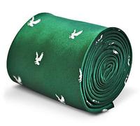 Frederick Thomas Green Mens Tie with White Eagle-s design Philadelphia