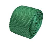 Frederick Thomas Men’s Emerald Green Knitted Tie with Slim 5cm Width and 147cm Length Tailored Elegance and Stylish Finish Necktie Ideal for Formal and Semi-Formal Wear
