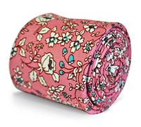 Frederick Thomas Men’s Handmade Pink Floral Cotton Tie, 147cm Length Necktie Ideal for Formal, Wedding, Office Wear and Dinner Event, Slim 6.5cm Width