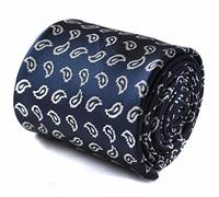 Frederick Thomas Men’s Luxury Tie with Elegant Paisley Pattern, 147cm Length Necktie for Office Wear, Weddings, Business Events and Formal Dinner Occasions, Classic 8cm Width