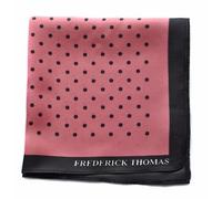 Frederick Thomas Men’s Silk Pocket Square with Polka Dot Pattern, Premium Handkerchief for Shirt, Jackets, Wedding Suits, Ideal for Office, Party or Wedding