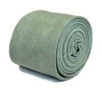 Frederick Thomas Pale Mint Green Linen Tie, Premium Men’s Necktie for Office, Weddings, Birthdays, Formal or Casual Wear