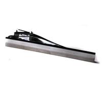 Frederick Thomas Ridged Silver Tie Clip for Men | Polished Metal Accessory for Formal, Business, Wedding or Office Wear | Classic Gift for Suit and Shirt Styling
