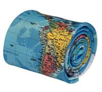 Frederick Thomas World Map Design Mens Neck Tie, Classic 8cm Width, British Design