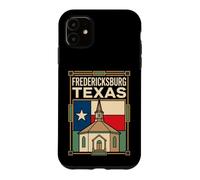 Fredericksburg Texas Flag Pioneer Church Vintage Art Case for iPhone 11