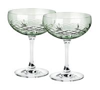 Frederik Bagger - Crispy Gatsby Champagne Coupe 2 Pcs, Emerald - Emerald