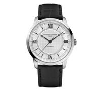 Frederique Constant Classics Men's Black Leather Strap Watch