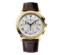 Frederique Constant Mens Classic Gold Plated Chronograph Watch FC-292MC4P5