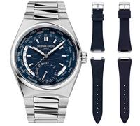 Frederique Constant Frédérique Highlife Worldtimer Mens Silver Watch FC-718N4NH6B Stainless Steel (archived) - One Size