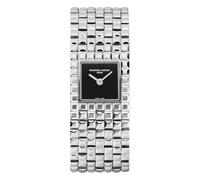 Frederique Constant Highlife Manchette Black Dial Silver Tone Bracelet Cuff Watch