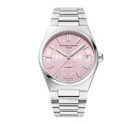Frederique Constant Highlife Pink Dial & Stainless Steel Bracelet Watch
