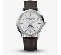 Frederique Constant Mens Classic Moneta Moonphase Silver Watch FC-206S3S6