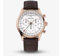 Frederique Constant Mens Classic Quartz Chronograph Triple Calendar Watch FC-296SW5B4