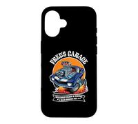 Fred's Garage Hotrod Classic Car Design for the Name Fred Case for iPhone 16