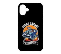 Fred's Garage Hotrod Classic Car Design for the Name Fred Case for iPhone 16 Plus
