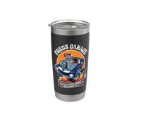 Fred's Garage Hotrod Classic Car Design for the Name Fred Stainless Steel Insulated Tumbler