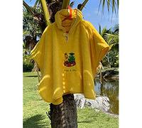 Freds Swim Academy 20722 Poncho Soft Welsoft Polyester with Fred & Gina Motif Approximately 60 x 55 cm Yellow