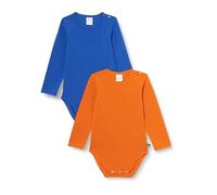 Fred's World by Green Cotton Alfa l/s Body 2-Pack Base Layer, Star Blue/Marmelade, 62