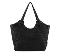 FredsBruder Calm Weave Shopper Bag Genuine Leather 45 cm black