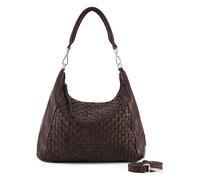 FredsBruder Calm Weave Shoulder Bag Genuine Leather 38 cm brown
