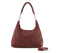 FredsBruder Calm Weave Shoulder Bag Genuine Leather 38 cm brown