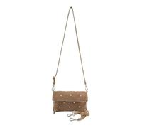 FREDsBRUDER Endless Beads Flap Bag Leather Shoulder Bag Taupe