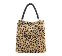 FREDsBRUDER Furry Friend Leather Shoulder Bag Hobo Bag Dotty Leo Light Brown