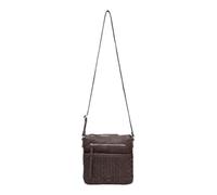 FREDsBruder Leather cross body bag Calm Weave Collection Crossbag Dark Chocolate dark brown