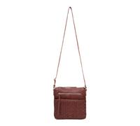 FREDsBruder Leather cross body bag Calm Weave Collection Crossbag Deep Sandalwood olive