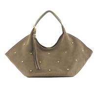 FREDsBruder Leather cross body bag The Beaded Shoulder Bag Greyish Khaki green-grey