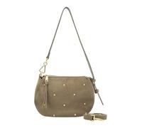 FREDsBruder Leather cross body bag The Beaded Shoulder Bag Greyish Khaki green-grey