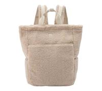 FREDsBruder Leather Furry Friend Backpack Cream creme-white