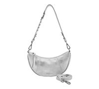 FREDsBRUDER Leather Shoulder Bag Rebel At Heart Halfmoon Bag Silver Silver