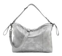 FREDsBRUDER Leather Shoulder Bag Rebel At Heart Squeezy Hobo Silver
