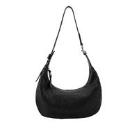 FREDsBruder Leather shoulder bag Soft Cut Round Crossbag Black